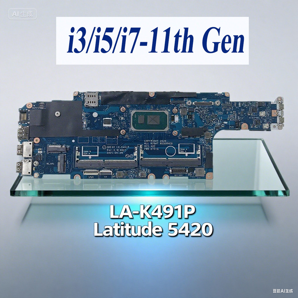 La-k491p Motherboard for Dell Latitude 5420 with i3/i5/i7 11th Gen CPU 100% Tested