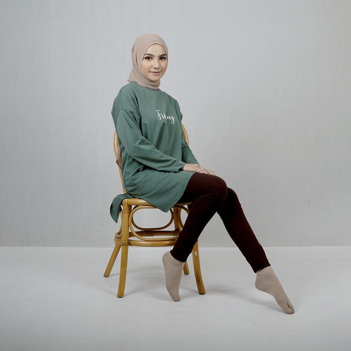 Nobby - Zehra Legging Polos Legging Wanita Tebal All Size Fit To Xl Celana Panjang Nyaman Putih