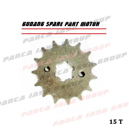 GEAR DEPAN 428 15T 15 T YAMAHA 125Z 125ZR Y-125-Z 125-ZR Y125Z Y125ZR TOUCH125 TOUCH-125 TIARA S120