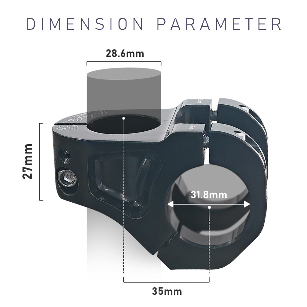 KRSEC Short Bicycle Stem CNC Bicycle Handlebar Stem Mountain Bike Ultralight 35mm-Length Short MTB