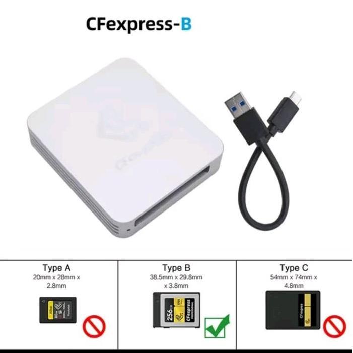 For Camera Sony dll, CFE A or CFE B , CF express Card Reader usb 3.1 type c 10 gbps - SBS