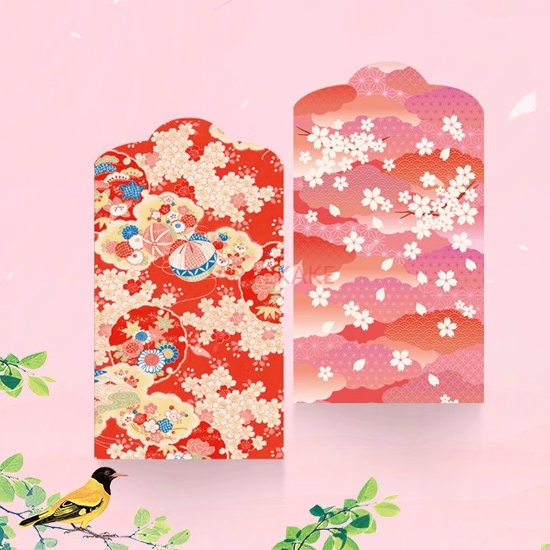 10pcs 2025 New Wedding Special Red Envelope Bag Flower Red Envelope Universal Hundred Yuan Red