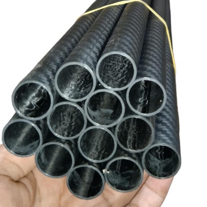 Pipa carbon 24mm x 22mm 100cm Carbon fiber 3K pipa karbon holo doff Paralon