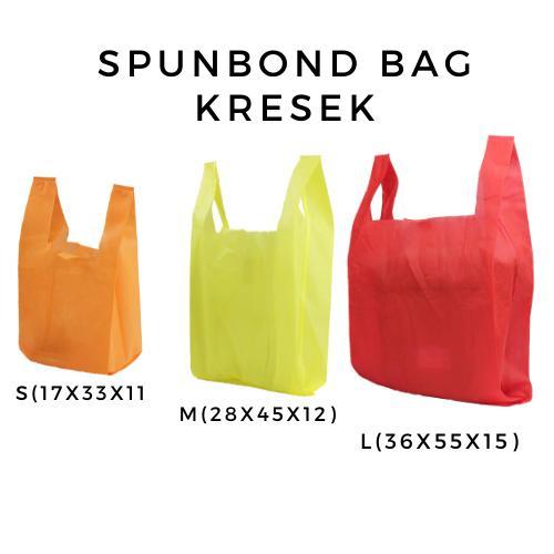 TERMURAH! TAS KRESEK SPUNBOND/ TAS KAIN/ KANTONG KRESEK/ GOODIE BAG