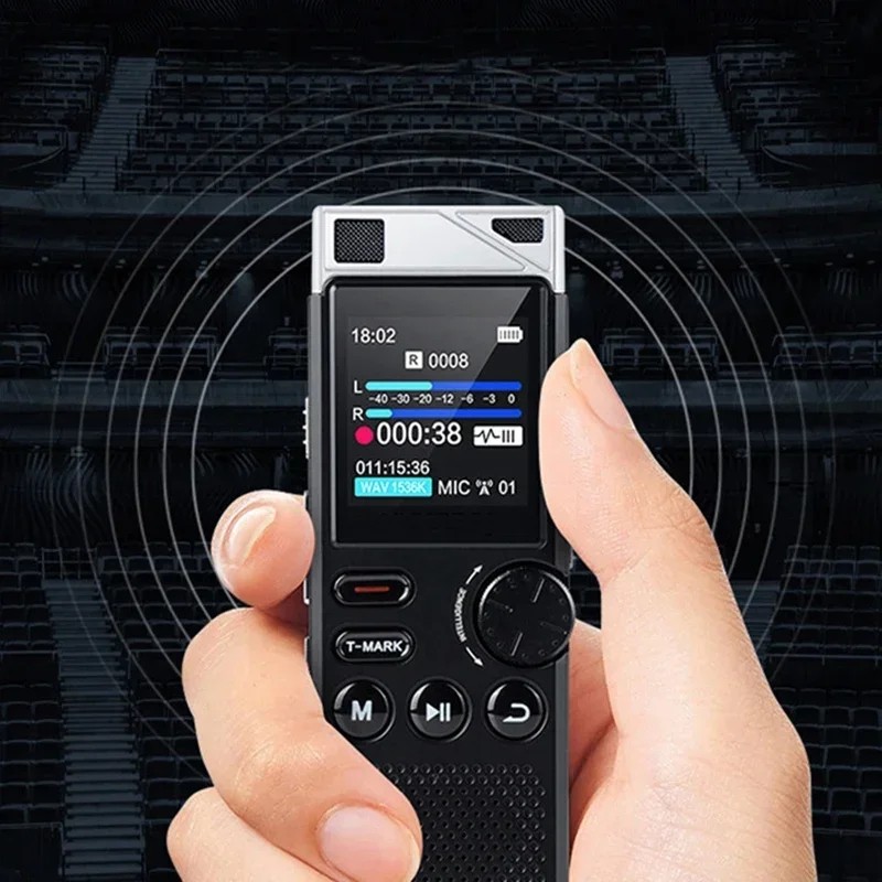 8GB/16GB/32GB Professional Voice Recorder HD Noise Reduction Voice-Activated Recorder Lossless HIFI