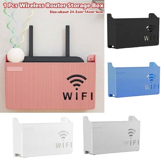 Wall-Mounted Wireless Wifi Router Box Office Media Decor Console Wifi Box Wireless Storage Boxes