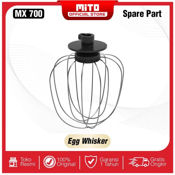 SPARE PART MITO STAND MIXER MX700 - BEATER - HOOK - EGG WHISKER
