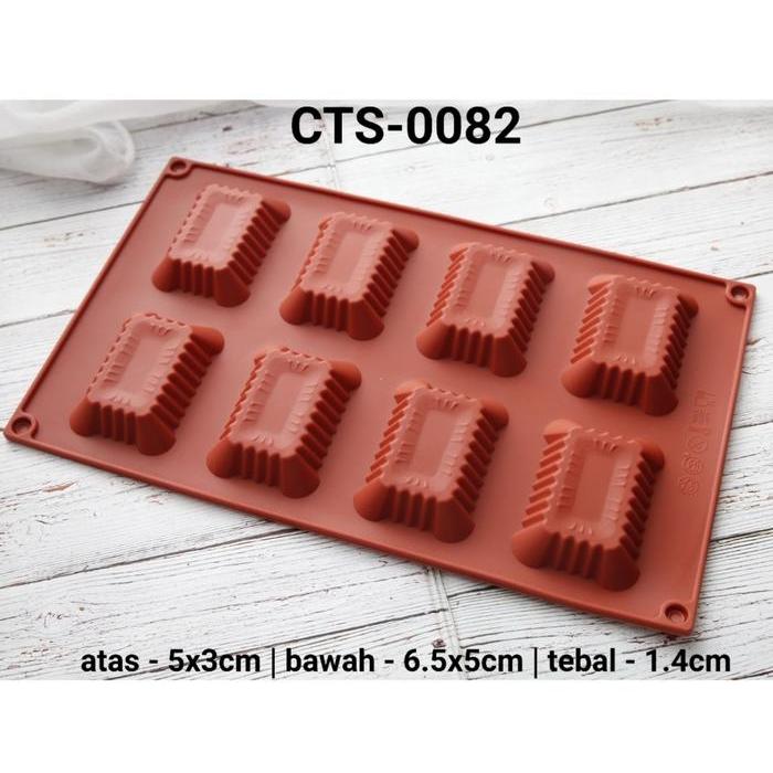 CTS-0082 Cetakan silikon coklat fondant puding mini pie wafer cream