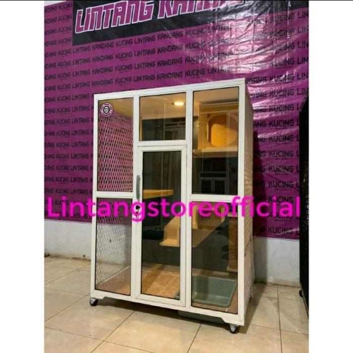 kandang Kucing Aluminium Cat Home Aquarium