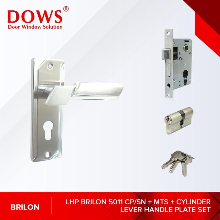 BRILON LHP 5011 1 Set Kunci Pintu Kecil Kayu Komplit Handle Plate