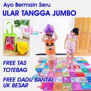 1,5 X 1,5 METER Mainan Anak Edukasi Edukatif Anak Ular Tangga Jumbo