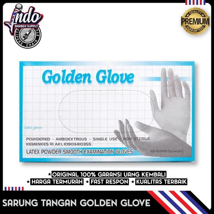 Sarung Tangan Karet sekali pakai / Sarung Tangan Latex Golden Glove