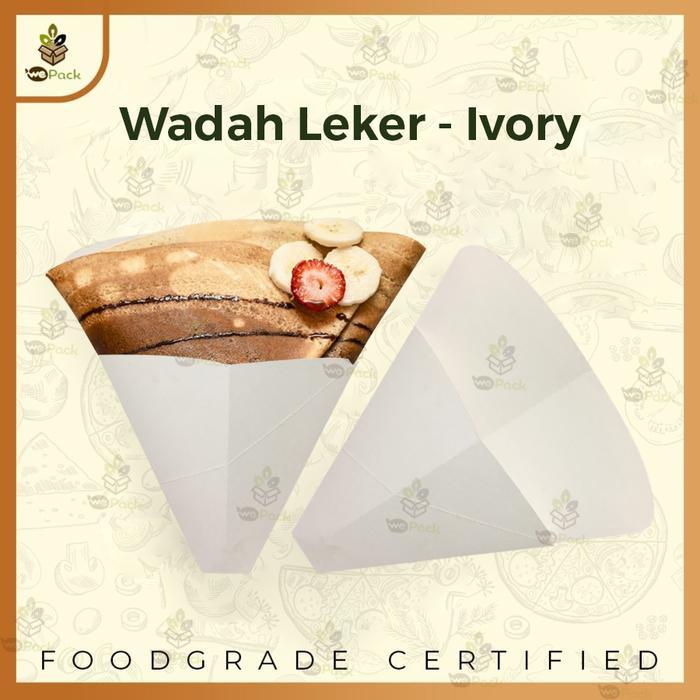 Wadah Crepes / Tempat Makan Crepes / Kemasan Leker