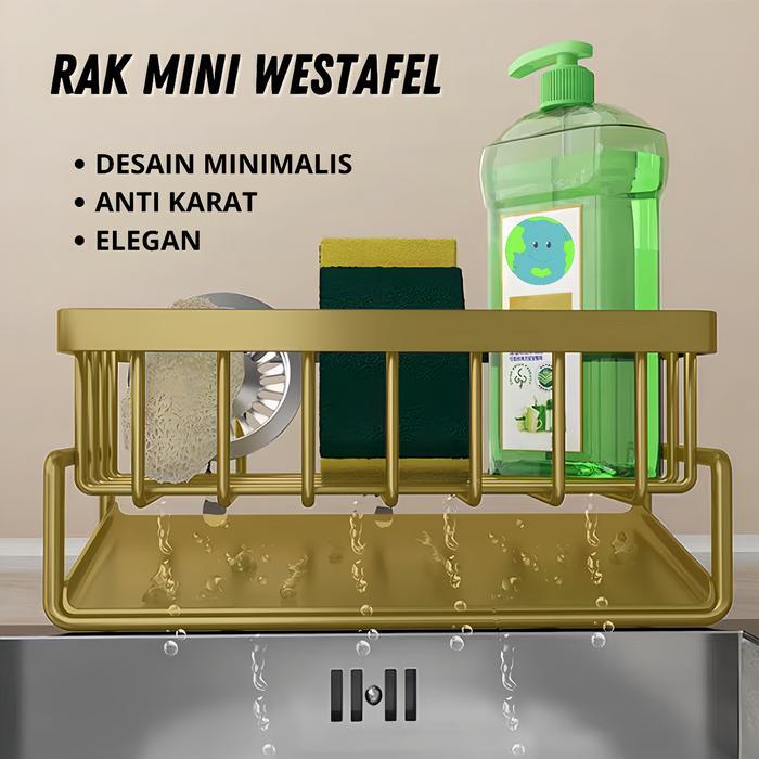 Rak Gantung Organizer Wastafel Cuci Piring / Rak Pengering Spon Cuci Piring Model Gantung Untuk
