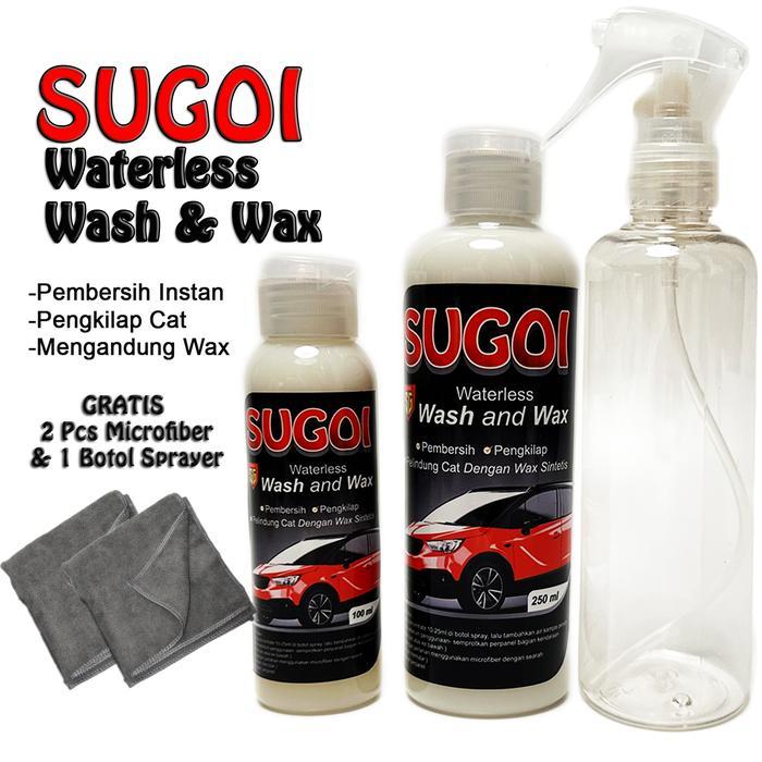 Terbaru Waterless Wash And Wax / Cuci Mobil Tanpa Air Mengandung Wax