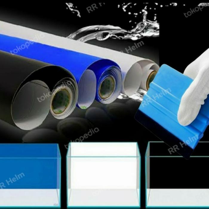 "New" skotlet putih doff maxdecal sticker motor dan aquarium