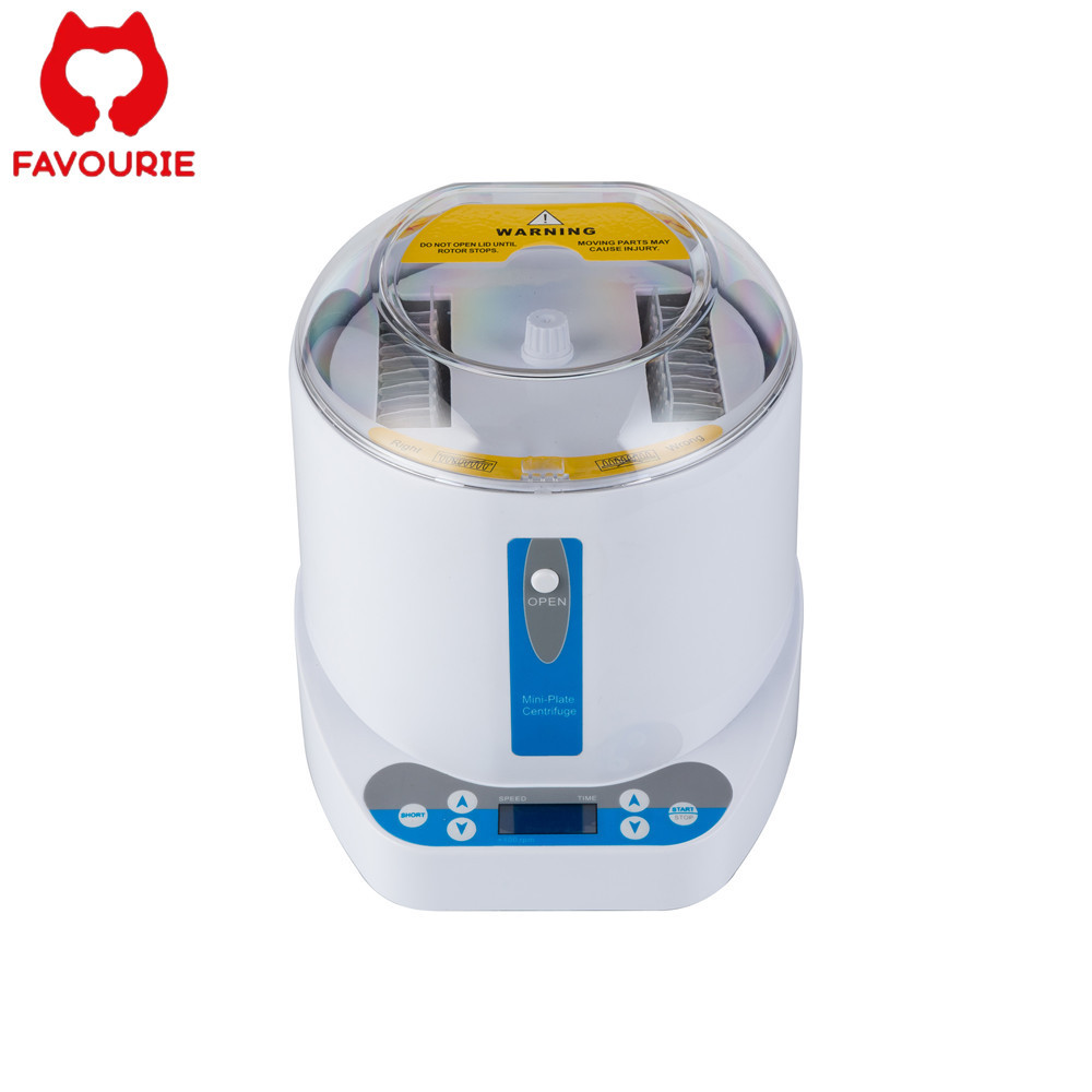 Terbaik FAVOURIE LAB ELISA Kits 96-Well 3000 Rpm Microplate Mini Centrifuge PCR Test Machine Used in