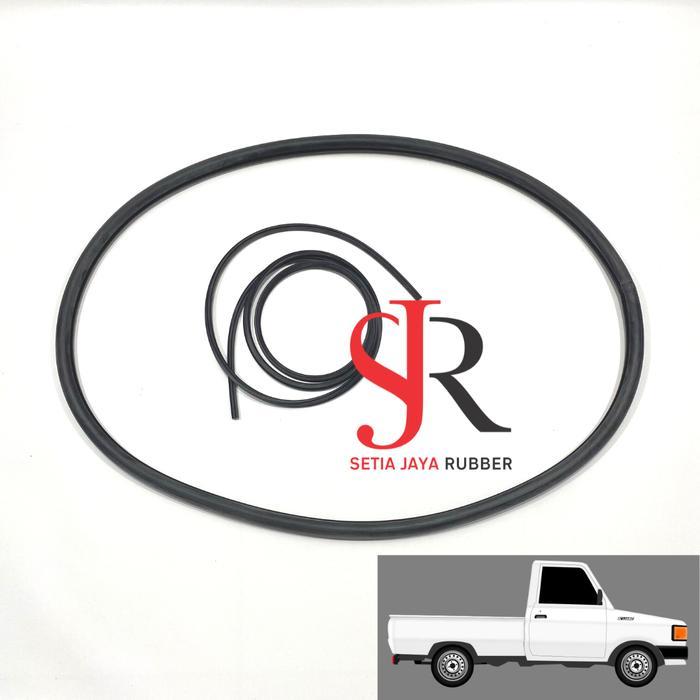 SEAL KARET MESIN KARET KACA BELAKANG MOBIL TOYOTA KIJANG SUPER PICKUP PICK UP PRESISI UKURAN PAS
