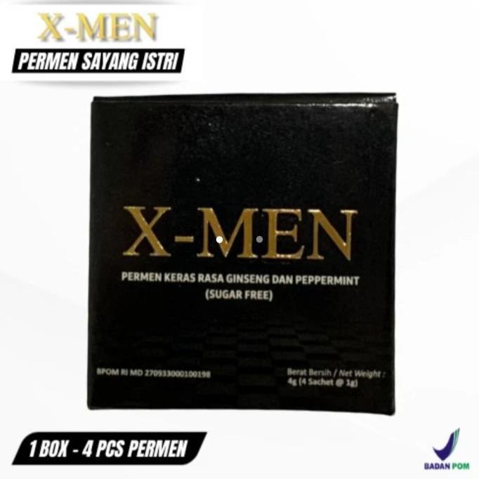 XMEN PERMEN STAMINA PRIA 1 BOX ISI 4 PCS, ORIGINAL XMEN, XMEN CANDY, CANDI XMEN, PERMEN XMEN