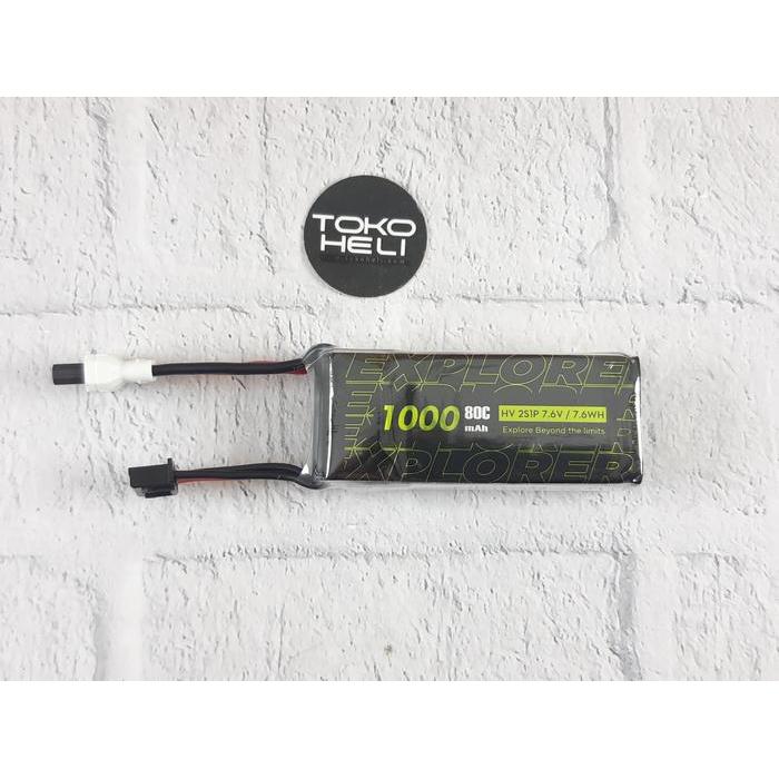 FLYWOO FLYLENS 85 1000MAH HV 2S 80C EXPLORER LIPO BATTERY XT30