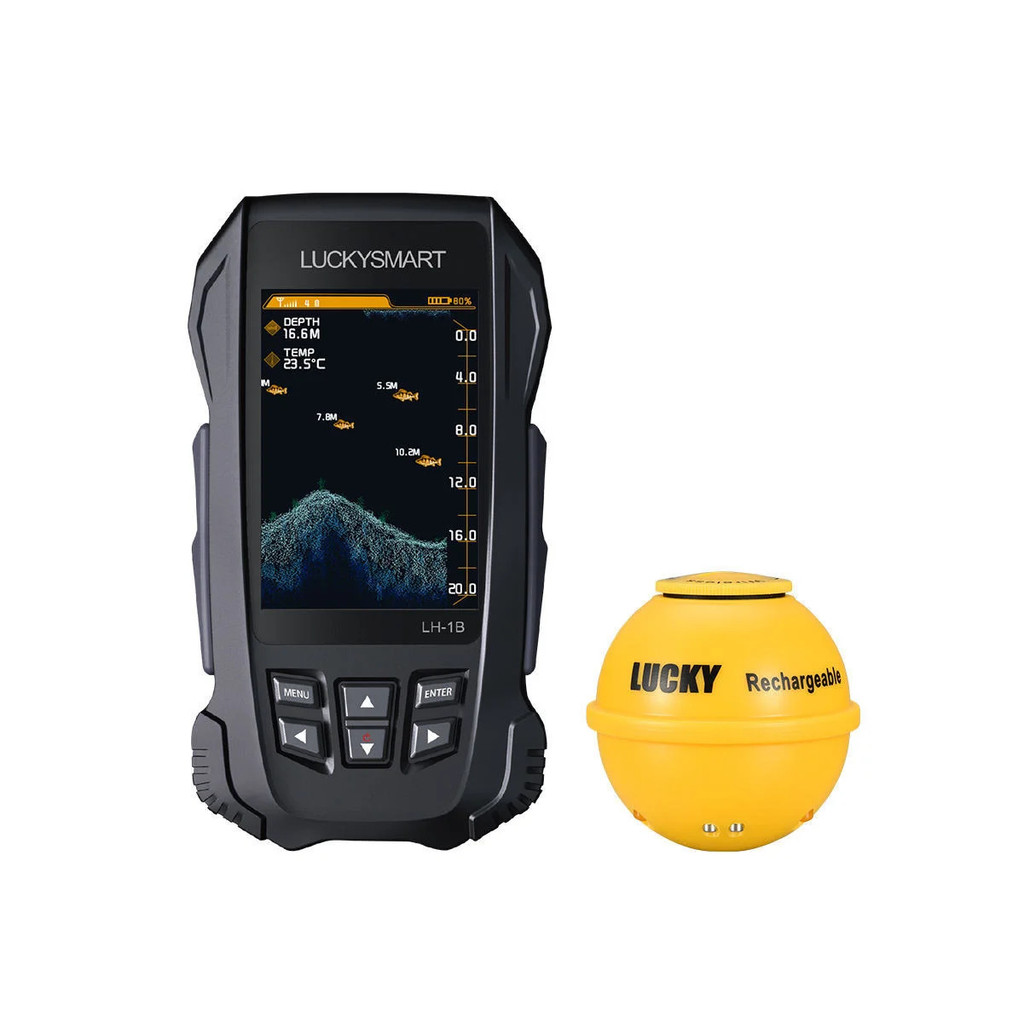 Round Head Wireless Sonar Fish Finder Fishing Gear Sonar Fish Finder Depth Finder Fish Detector