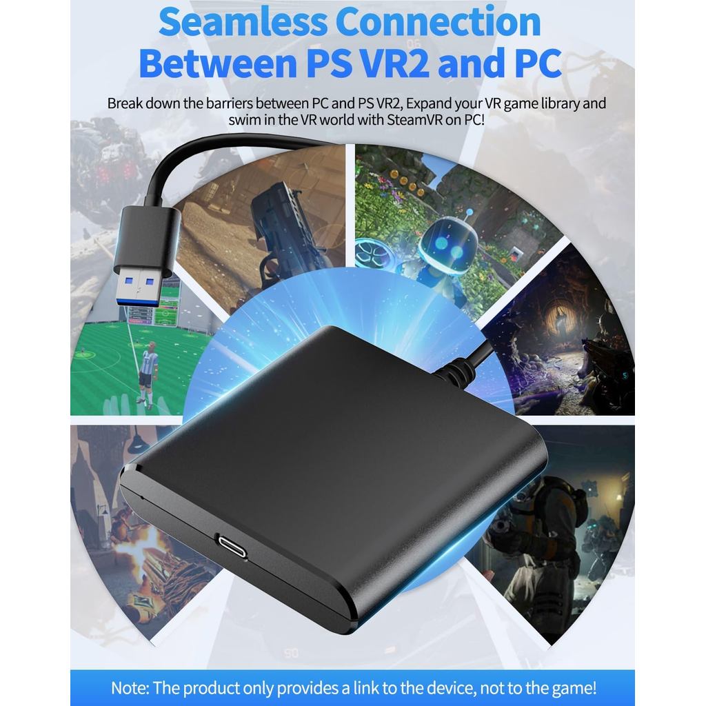 For PS VR2 PC Adapter Computer Adaptor For Windows PC Converter For PS5 Console For Steam Vr Games