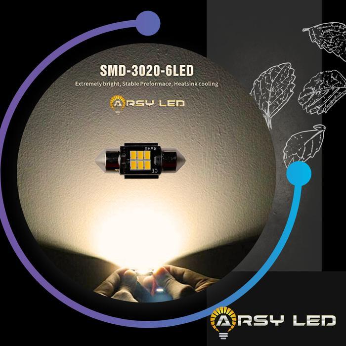 Lampu Led Plafon Mobil Kabin 31 WARM BOHLAM ATOMIC Avanza Xenia Calya