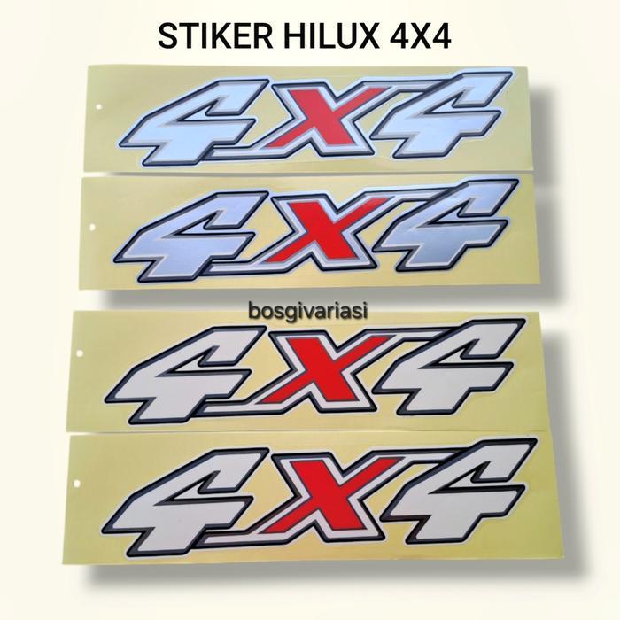 "New" Stiker hilux 4x4 / stiker toyota hilux 4x4 / Sticker 4x4 hilux / stiker hilux