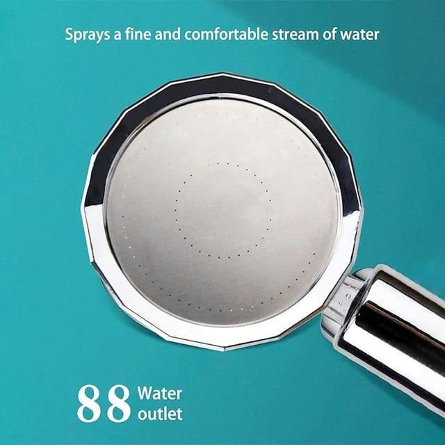 Shower Mandi Vortex Hand Shower Kamar Mandi Jet Crom Sower Mandi Kipas Pancuran Air