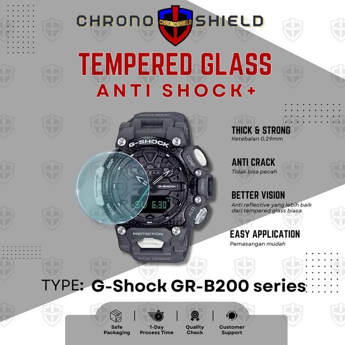 Terlaris Anti Gores Tempered Glass untuk Casio G-Shock GR B200 GR-B200 Antigores Chronoshield SALE