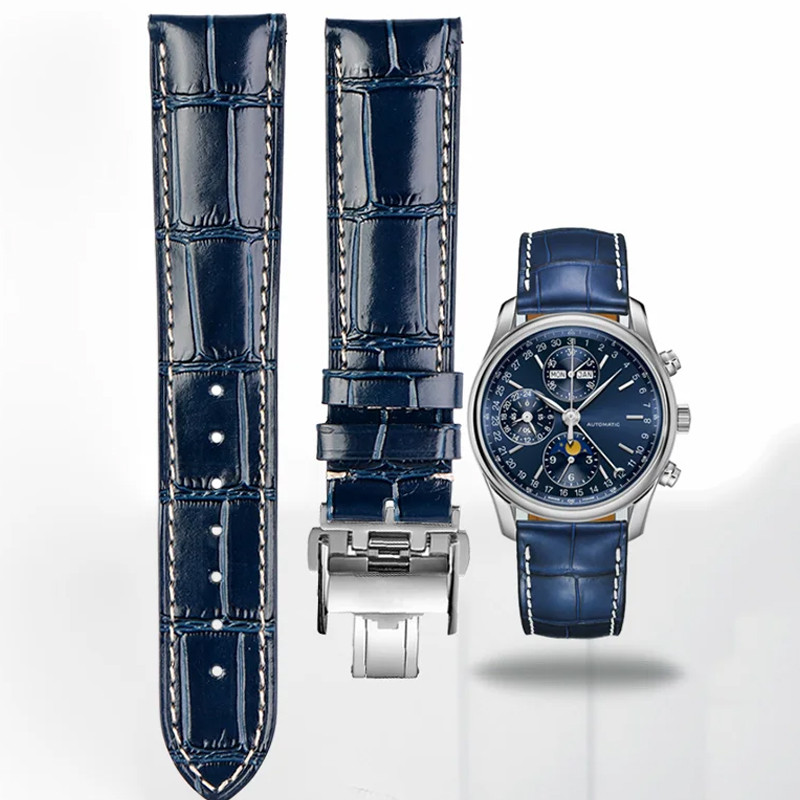 Genuine Leather Watchband Watch Strap For Longines L2 L3 L4 Masters COLLECTION Watch Belt Bracelet