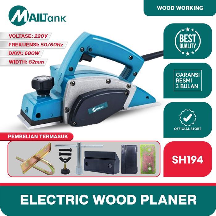 Krisbow Modern - Mailtank Sh194 Mesin Serut Kayu Planer 680W Electric Planner Mesin Serut Tangan