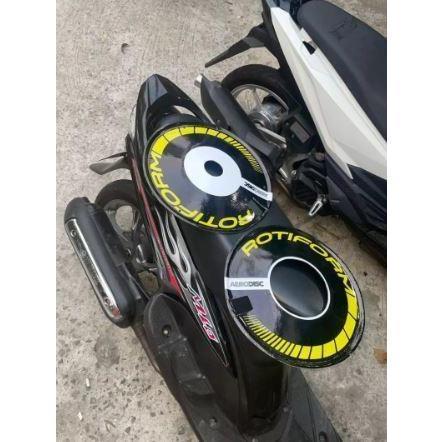 Wheeldop Velg Motor All Matic Depan + Belakang Request Stiker Ring 10-17 Cover Velg