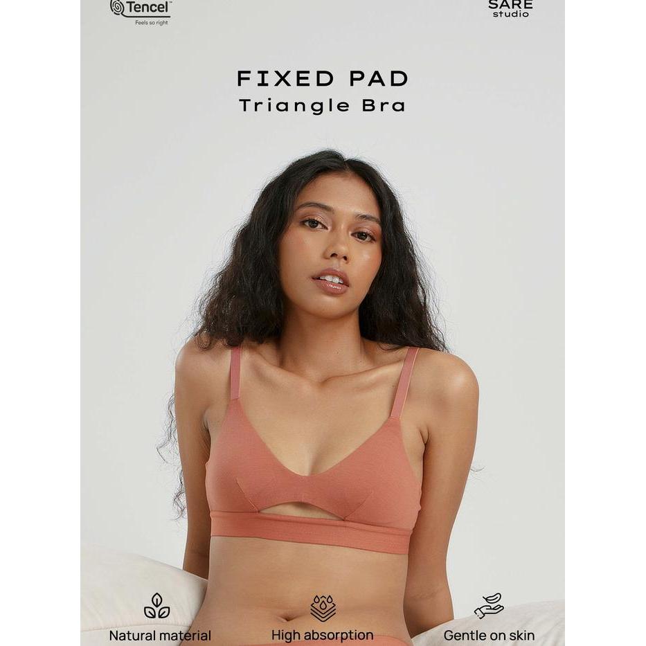 Sorella - Bra Bh Padded Tanpa Kawat Wanita Tencel Modal Sare Studio Underwear Padma