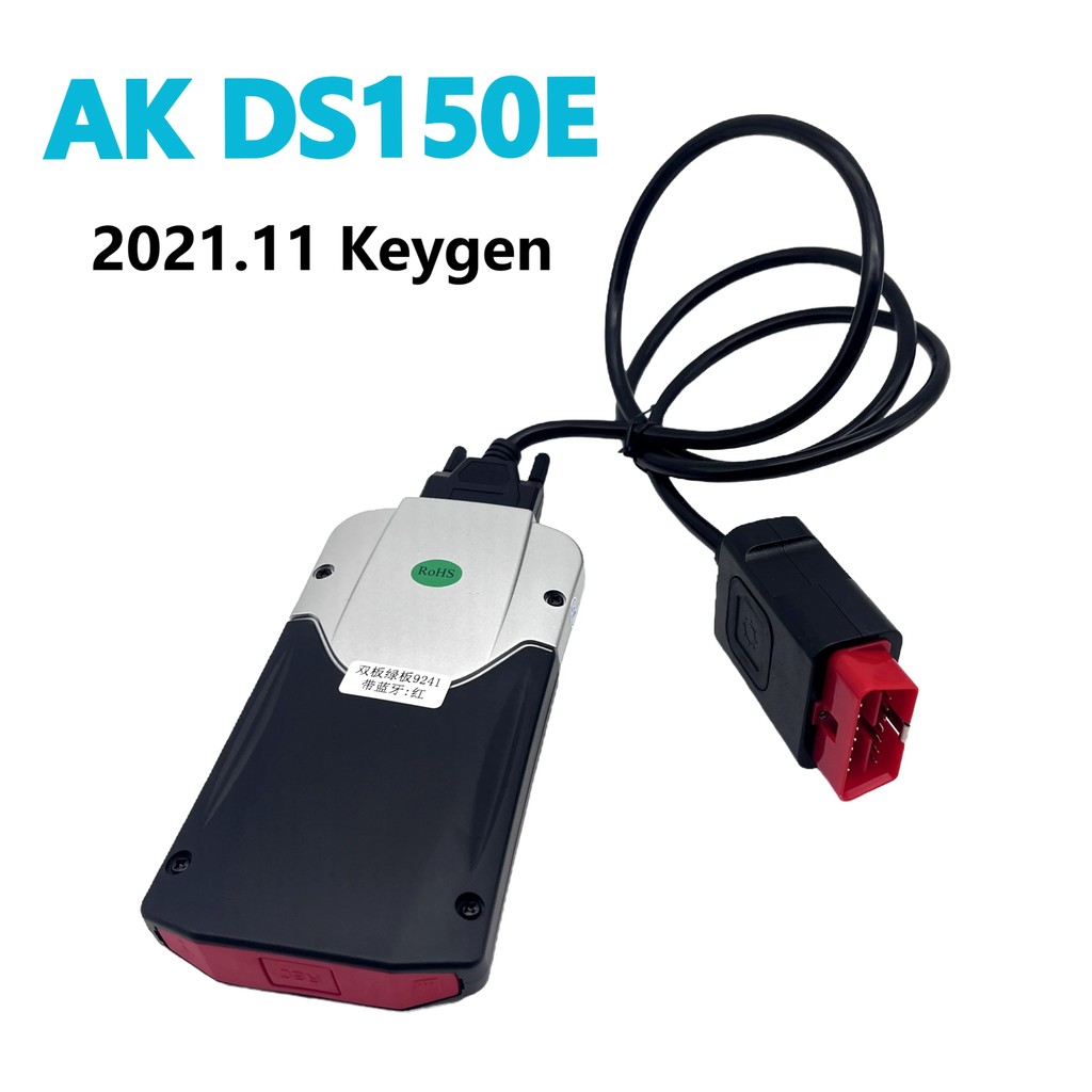 Newest AK DS150E 2021.11 Keygen With Bluetooth For Del DS150E With BT OBD2 Diagnostic Tools Cars
