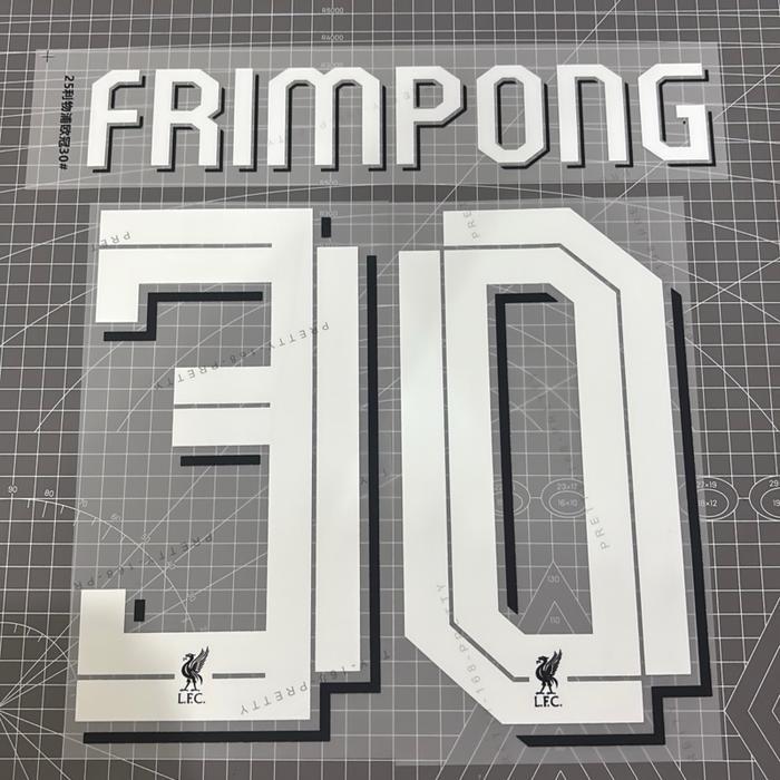 Nameset liverpool 3rd 25/26 cup version frimpong