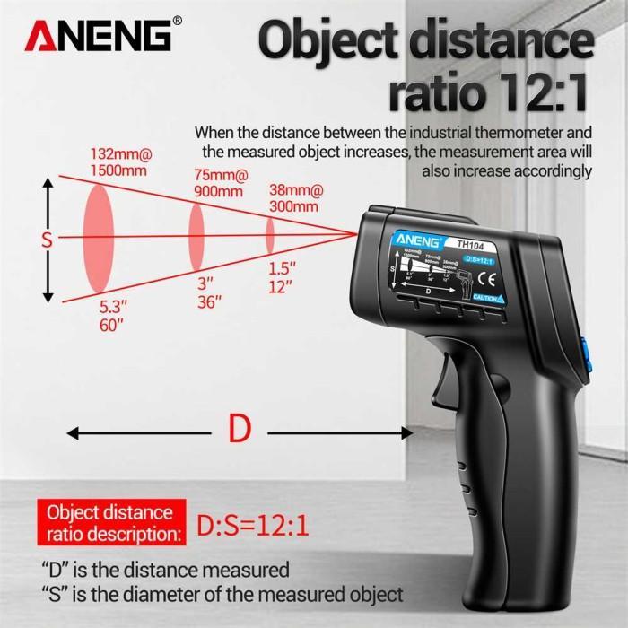 Termometer Industri Thermogun Thermometer Infrared IR Digital