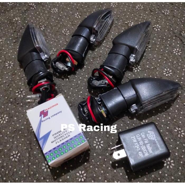 Flasher Sen Sein Rg + 4 Pcs Lampu Sen Mini Vixion New Lampu Sein Mini Vixion New Cb150R Vixion Old