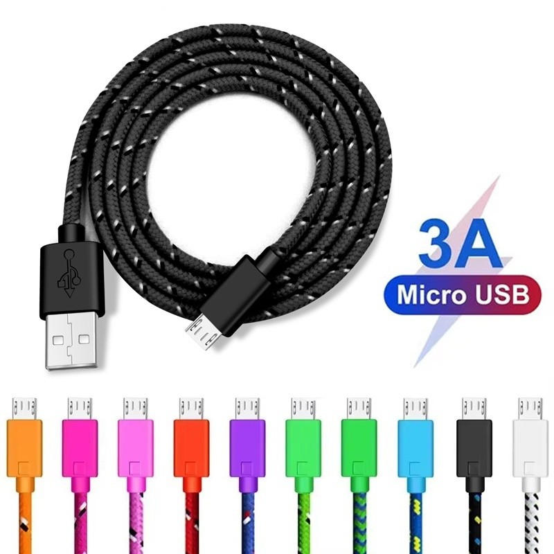 Micro USB Cable 1M/2M/3M Fast Mobile Phone Charging Cable USB Charging Adapter Cable Cord USB Data