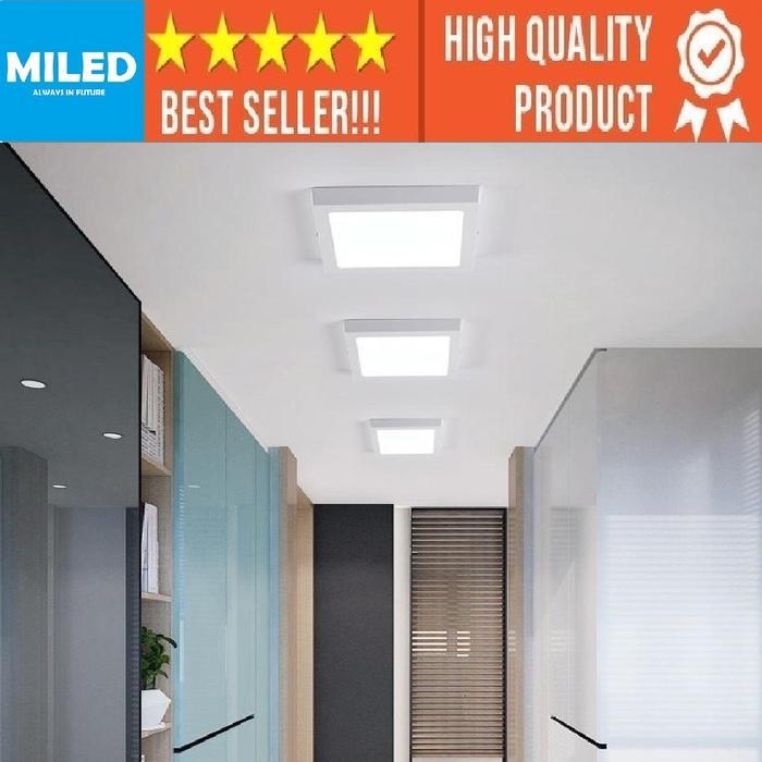 LAMPU PLAFON KOTAK OUTBOW LED 18W 12WATT 6 WATT / LAMPU TIMBUL PLAFON UNTUK RUANG