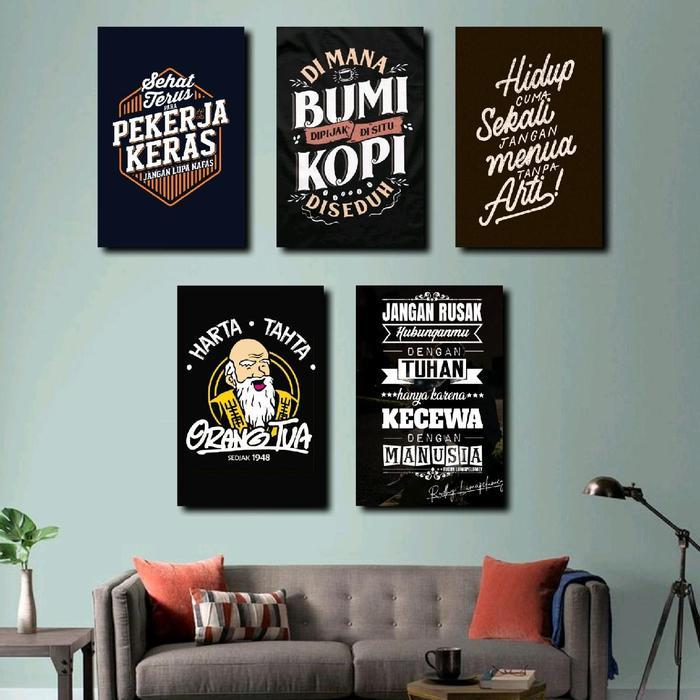 Poster Kayu Dinding Quotes Kata Kata Inspirasi Motivasi Hiasan Kamar Cafe Aesthetic Keren Murah