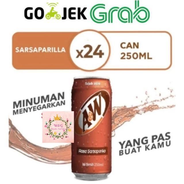 NEW PRODUCT AW ROOTBEER 250ML/ A&W ROOT BEER/ AW ROOT BEER SARSAPARILA 1 DUS 24PCS 250ML