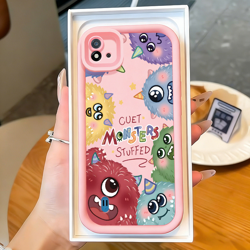 Casing Hp untuk Realme C20 C20A C11 2021 C11 2020 Case Unicorn berbulu Kasing silikon Cesing Anti gu