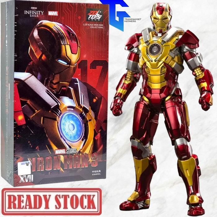 Ready ZD TOYS Iron Man 3 MK17 Heartbreaker 1/10 Marvel Studios The Infinity Saga IronMan Mark 17