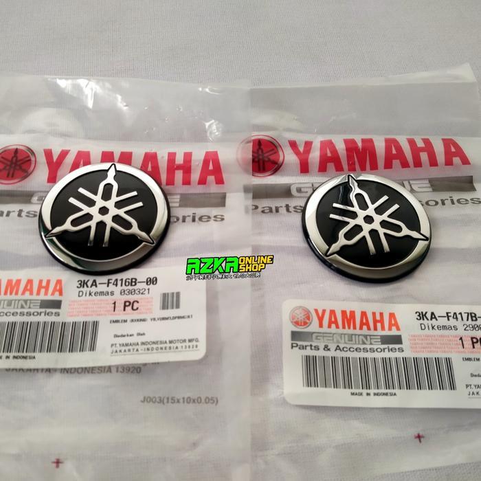 Ready EMBLEM GARPUTALA TANGKI RX KING WARNA SILVER ORIGINAL YAMAHA