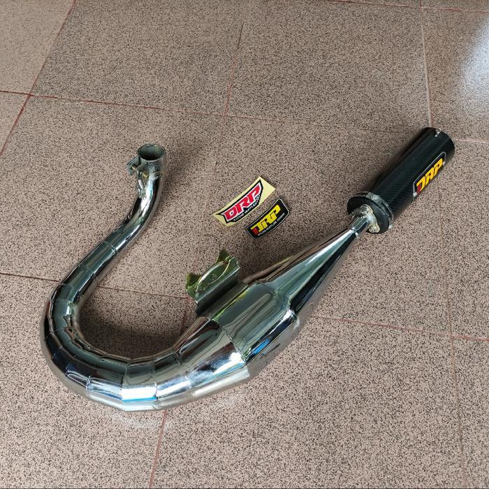Knalpot Vespa Racing Kiri Big Carbon Drp