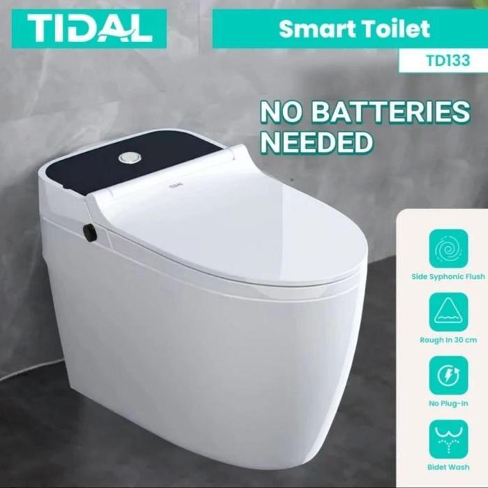 TIDAL SMART TOILET KLOSET DUDUK AUTOMATIC TD133 TD 133 / MONOBLOK ONE PIECE TIDAL / CLOSET DUDUK TID
