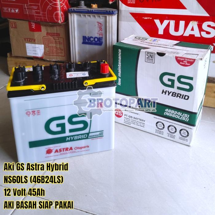 Aki Mobil Wuling Confero Cortez Accu Gs Hybrid Ns60Ls 45Ah