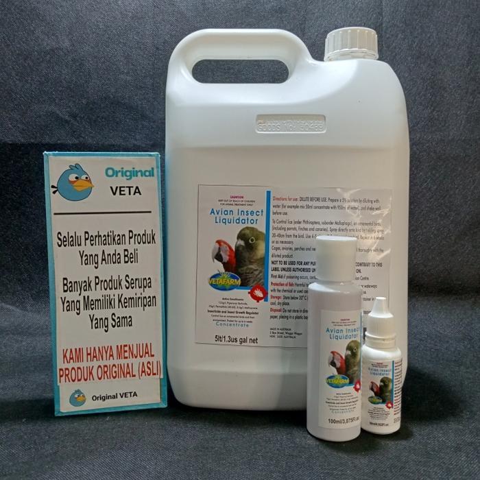 Avian Insect Liquidator Vetafarm Ampuh Basmi Kutu Bulu Burung Tungau Original
