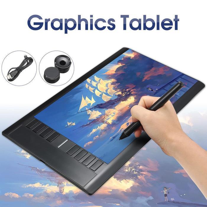 Tablet Digital + Pen Desain Grafis u/Sketsa Gambar Laptop & PC - Promo